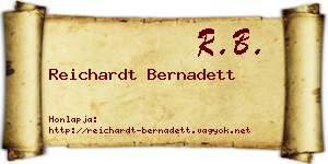 Reichardt Bernadett névjegykártya