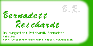 bernadett reichardt business card